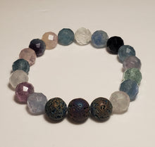 Load image into Gallery viewer, Fluorite Healing Gemstone Diffuser Bracelet
