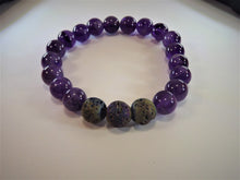 Load image into Gallery viewer, Amethyst Healing Gemstone Bracelet