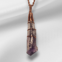 Load image into Gallery viewer, Amethyst Raw Crystal Point in Copper