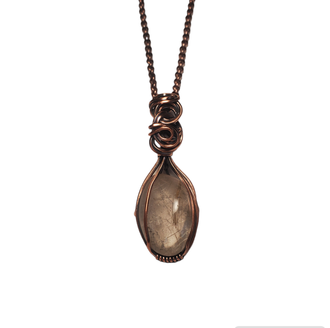 Rutilated Quartz in Copper