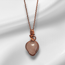 Load image into Gallery viewer, Rose Quartz Heart in Copper