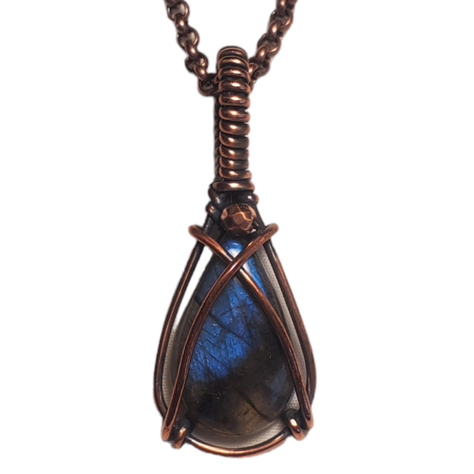 Blue Labradorite in Copper