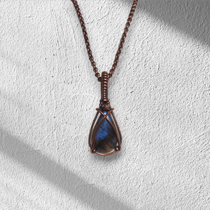 Blue Labradorite in Copper