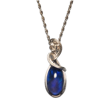 Load image into Gallery viewer, Blue Opal Quartz Doublet In Sterling Silver