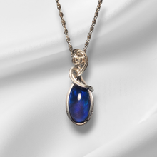 Load image into Gallery viewer, Blue Opal Quartz Doublet In Sterling Silver