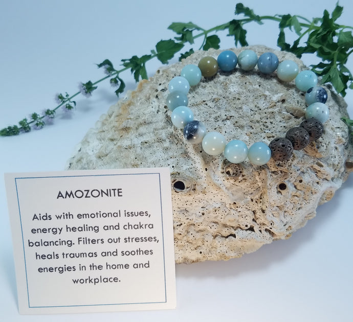 Amozonite Healing Gemstone Bracelet