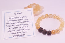 Load image into Gallery viewer, Citrine Healing Gemstone Bracelet