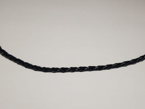 Black Braided Leather Cord