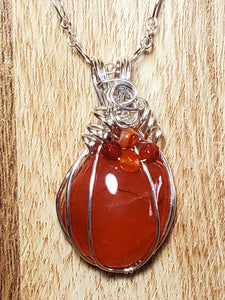 Carnelian - The Good Life - Sterling Silver Diffuser Set