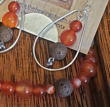 Load image into Gallery viewer, Carnelian - The Good Life - Sterling Silver Diffuser Set