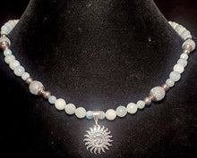 Load image into Gallery viewer, Aquamarine Vintage Vixen - Sterling Silver Diffuser Set
