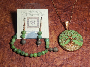 Jade Tree of Life Diffuser Set