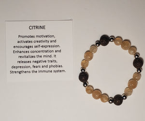Citrine Healing Bracelet - Solar Plexus Chakra