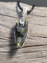 Load image into Gallery viewer, Labradorite Dragon in Sterling Silver