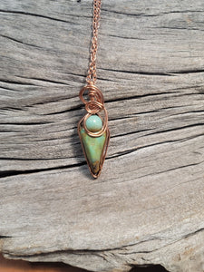 Arrow shaped Turquoise in Copper