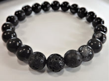 Load image into Gallery viewer, Snowflake Obsidian Healing Gemstone Bracelet